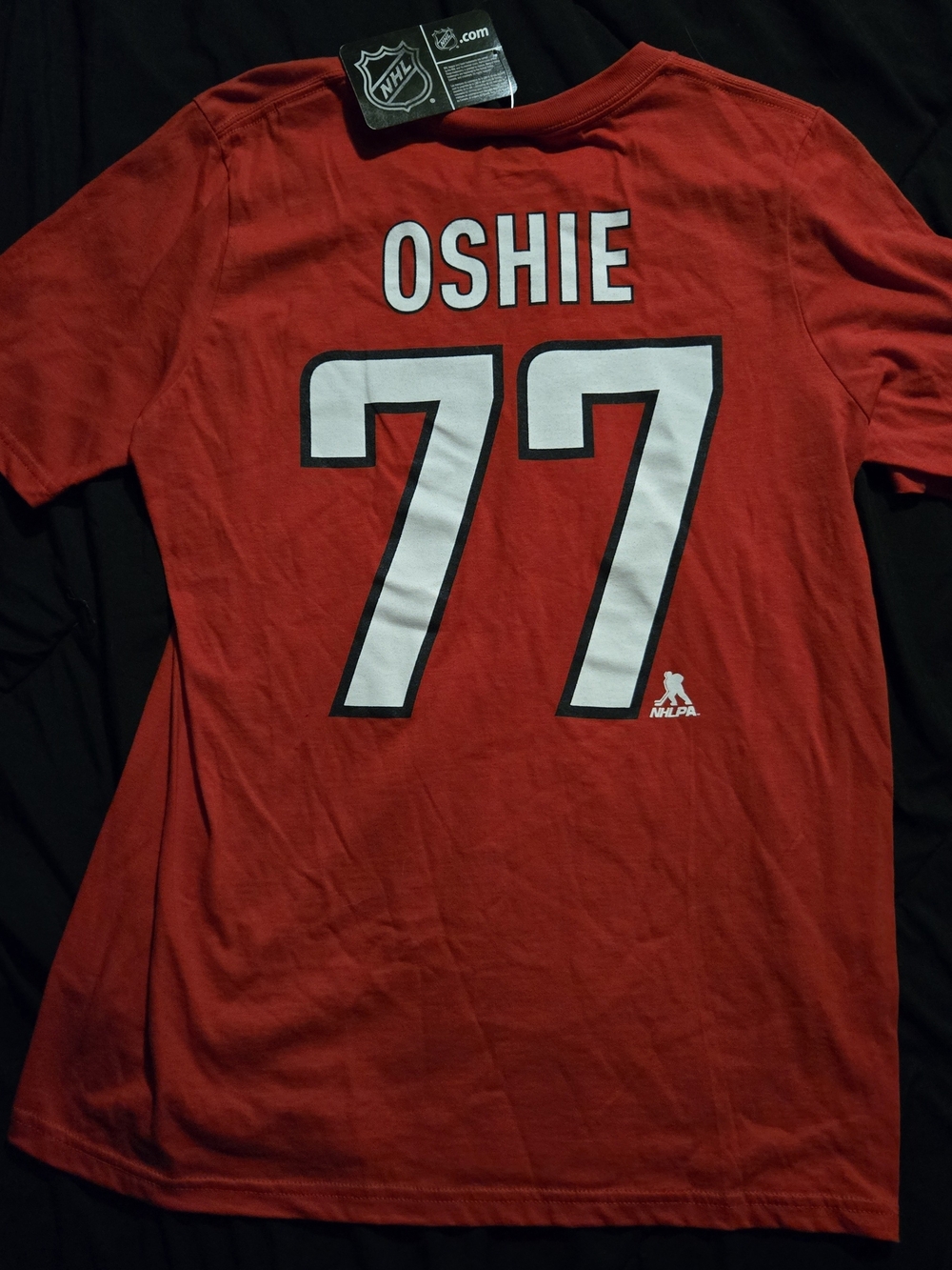 Youth NHL Washington Capitals OSHIE 77 Logo Tee Large Red 14/16
